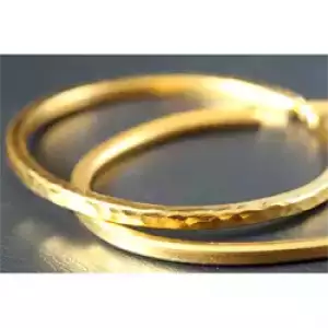 1 OZ GOLD BRACELET HAMMERED NO PACKAGING